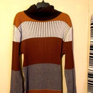 Women’s Size 2X Long Sleeved Sweater Dress! Cute Fall Colors!! Worn Once!!